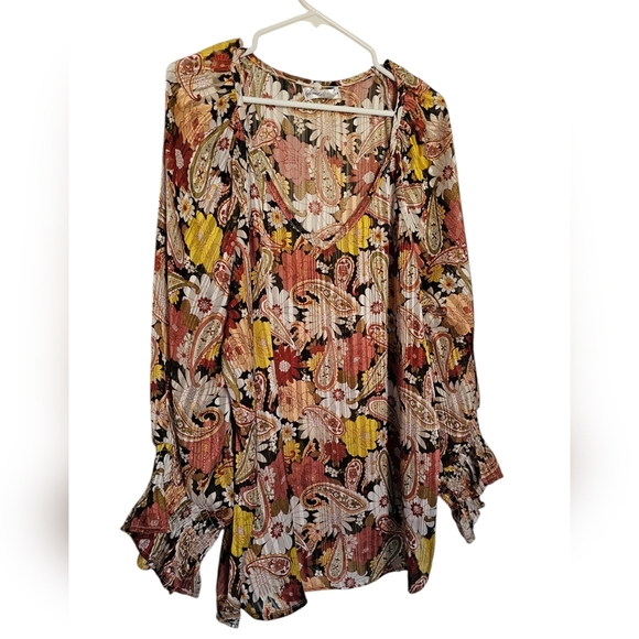 Stem & Vine Blouse 2X - Picture 1 of 6